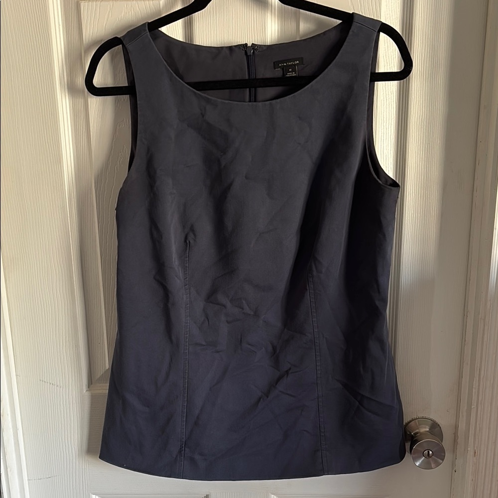 Ann Taylor Dark Gray Tank Top